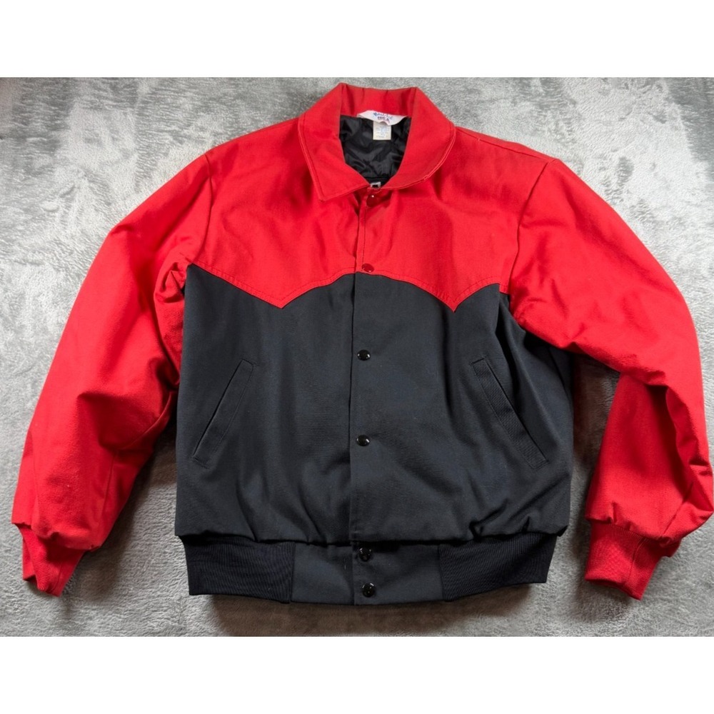 Vtg 80s 90s WestArk Senior Pro Rodeo Jacket Mens M Lusk WY USA Western